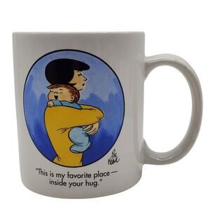Family Circus Coffee Mug This is My Favorite Place Inside Your Hug Bil Keane Cup